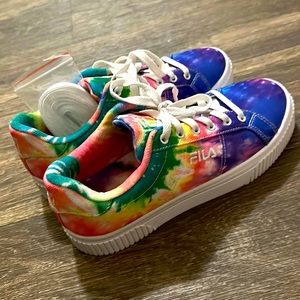 Women's FILA Panache Sneaker Multi/White/White Tie Dye 8 1/2